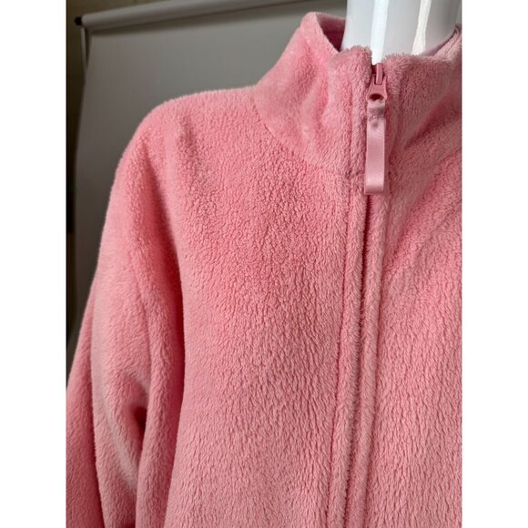 Adonna Pink Fleece Zip-Up Long Robe XL Full-Length Cozy Loungewear - Picture 8 of 16
